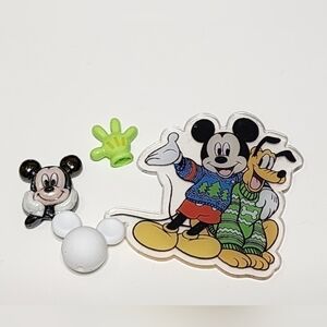 Acrylic Mouse Plu Dog Flatback Beads Christmas Badge Bag Clip Keychain Journal‎